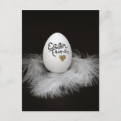 Unieke zwarte paaskaart briefkaart (Voorkant)