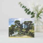 Unieke zwarte pingstructuur briefkaart (Staand voorkant)