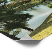 Unieke zwarte pingstructuur poster (Hoek)