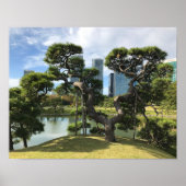 Unieke zwarte pingstructuur poster (Voorkant)