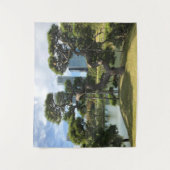 Unieke zwarte pingstructuur wandkleed (Voorkant)