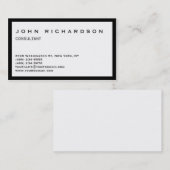 Unieke zwarte rand wit, persoonlijk Visitekaartje (Voorkant / Achterkant)