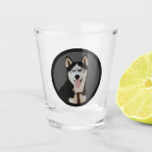 Unieke Zwarte Stocking Stuffer Pet Hondenliefhebbe Shot Glas (Voorkant)