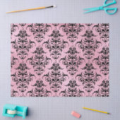 Unieke zwarte vraag op roze loskoppeling tissuepapier (Craft)