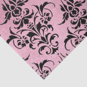 Unieke zwarte vraag op roze loskoppeling tissuepapier (Detail)