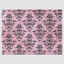 Unieke zwarte vraag op roze loskoppeling tissuepapier