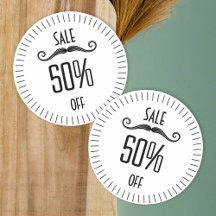 Unieke zwarte winkel promotie verkoop sticker