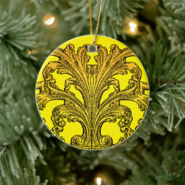Unieke zwijn Ombre Gold Keramisch Ornament