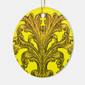 Unieke zwijn Ombre Gold Keramisch Ornament (Links)