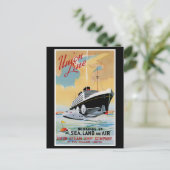 Unielijn — Steamship Ocean Liner Briefkaart (Staand voorkant)