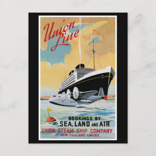 Unielijn — Steamship Ocean Liner Briefkaart