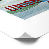 Unielijn van Nieuw-Zeeland Poster (Hoek)