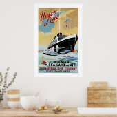 Unielijn van Nieuw-Zeeland Poster (Keuken)