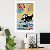 Unielijn van Nieuw-Zeeland Poster (Thuiskantoor)