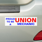 UNIEMECHANISCH BUMPERSTICKER (Op auto)