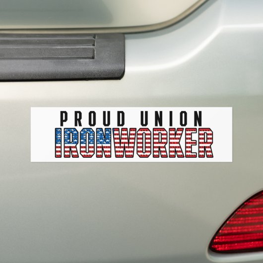 Uniemijronarbeider Bumpersticker (Op auto)