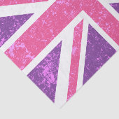 Unienaansluiting, Paars en roze Tissuepapier (Detail)