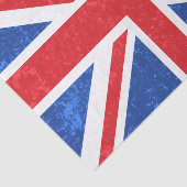 Unienaansluiting, rood en blauw tissuepapier (Detail)