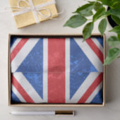 Unienaansluiting, rood en blauw tissuepapier (Geschenk)