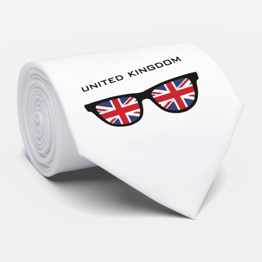 Uniepaansluiting UK - aangepaste tekst en kleuren- Stropdas (Opgerold)