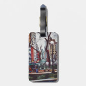 Unieplein: Kleur en kleur Bagagelabel (Achterkant verticaal)