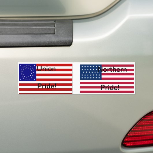Unieprede / Nortehrn pride bumper sticker (Op auto)