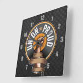 Uniepruid Square Wall klok (Hoek)