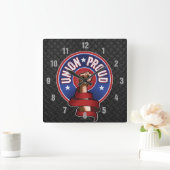 Uniepruid Square Wall klok (Huis)