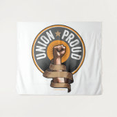 Uniepruid Wandkleed (Voorkant (horizontaal))