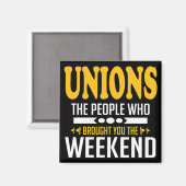 Unies de mensen die je het weekend hebben gegeven magneet (Voorkant / Achterkant)