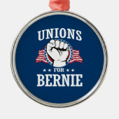 UNIES VOOR BERNIE SANDERS METALEN ORNAMENT (Voorkant)