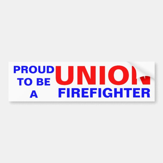 UNIESFIREFIGHTER BUMPERSTICKER (Voorkant)