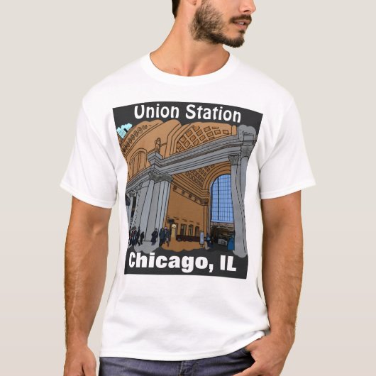Uniestation Chicago, IL-shirt T-shirt (Voorkant)