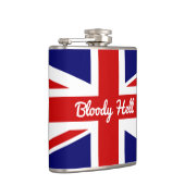 Unievaartuig vlag met Funny Quote Heupfles (Rechts)