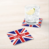 Unievaartuig vlag met Funny Quote Kartonnen Onderzetters (Insitu)