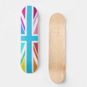 Unievlag/Jack-ontwerp - Multicolorf Skateboard (Voorkant)