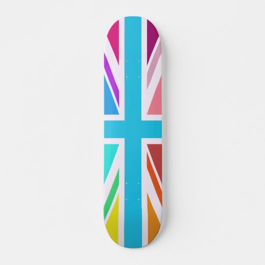 Unievlag/Jack-ontwerp - Multicolorf Skateboard (Voorkant)