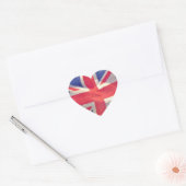Unievlag of Uniefouanwel Brits patriot Hart Sticker (Envelop)