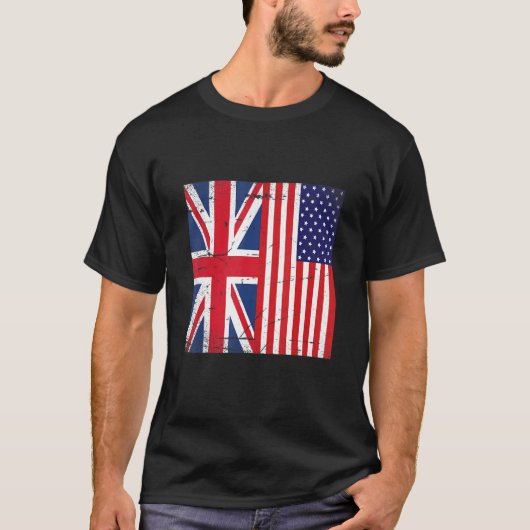 Unievlagerendetro en Verenigde Staten van Amerika T-shirt (Voorkant)