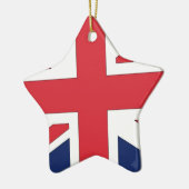 Unievlak/Unievlag van het Verenigd Koninkrijk Keramisch Ornament (Links)