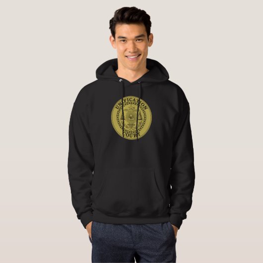 Unification Court Mannen Hoodie Black (Voorkant volledig)