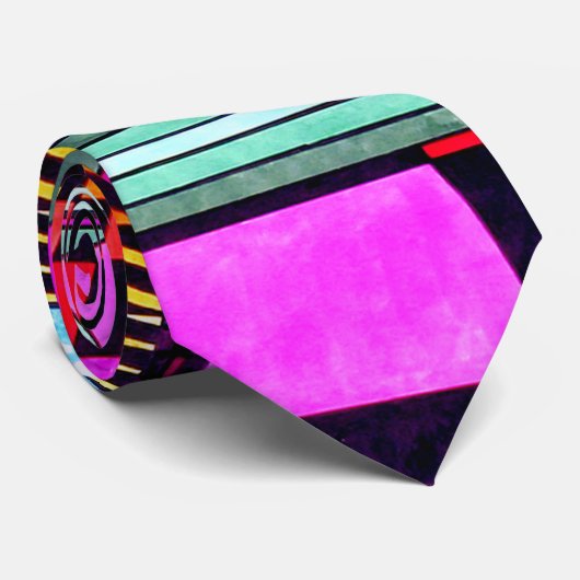 Unified Theory - Ugly Mannen Designer Pop Art Stro Stropdas (Opgerold)