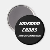 Uniform Chaos magneet - wit (Voorkant / Achterkant)
