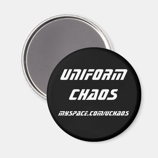 Uniform Chaos magneet - wit (Voorkant / Achterkant)