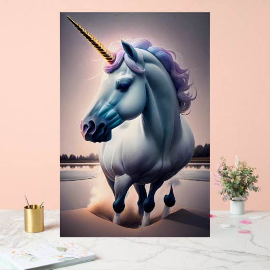 Uniform Illusion Pulse - Eenhoorn Acryl Bord (Huwelijk)