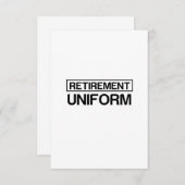 UNIFORM-INTREKKING BEDANKKAART (Voorkant / Achterkant)