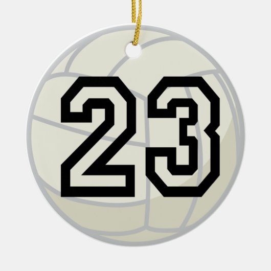 Uniform nummer 23 voor volleybalspeler keramisch ornament (Voorkant)