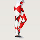 Uniform rood wit geruit vierkant leggings (Rechts)