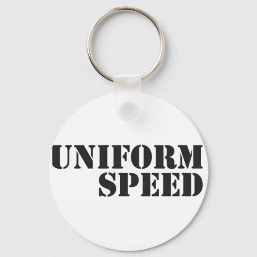 Uniform Speed Name Logo Sleutelhanger (Voorkant)