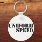 Uniform Speed Name Logo Sleutelhanger (Voorkant)